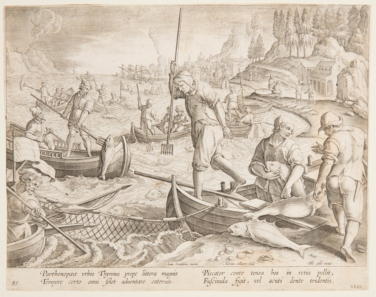 Tuna Fishing by after Jan van der Straet, called Stradanus