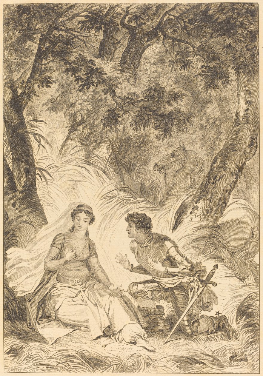 The Fiancée of the King of Garbe: The Knight by after Jean Honoré Fragonard