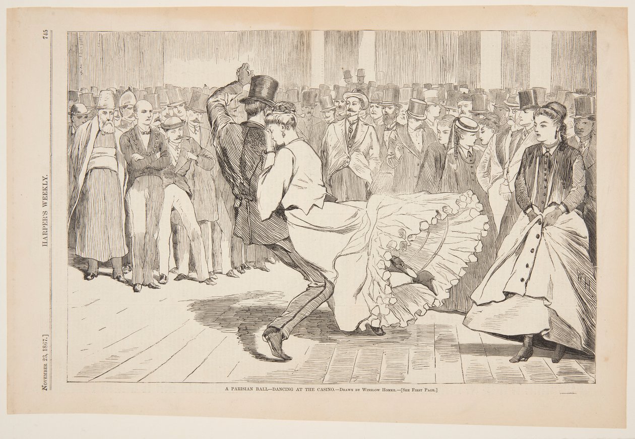 A Parisian Ball – Dancing at the Mabille, Paris by Winslow Homer