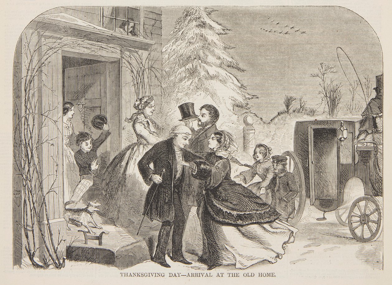 Thanksgiving Day – Arrival at the Old Home by Winslow Homer