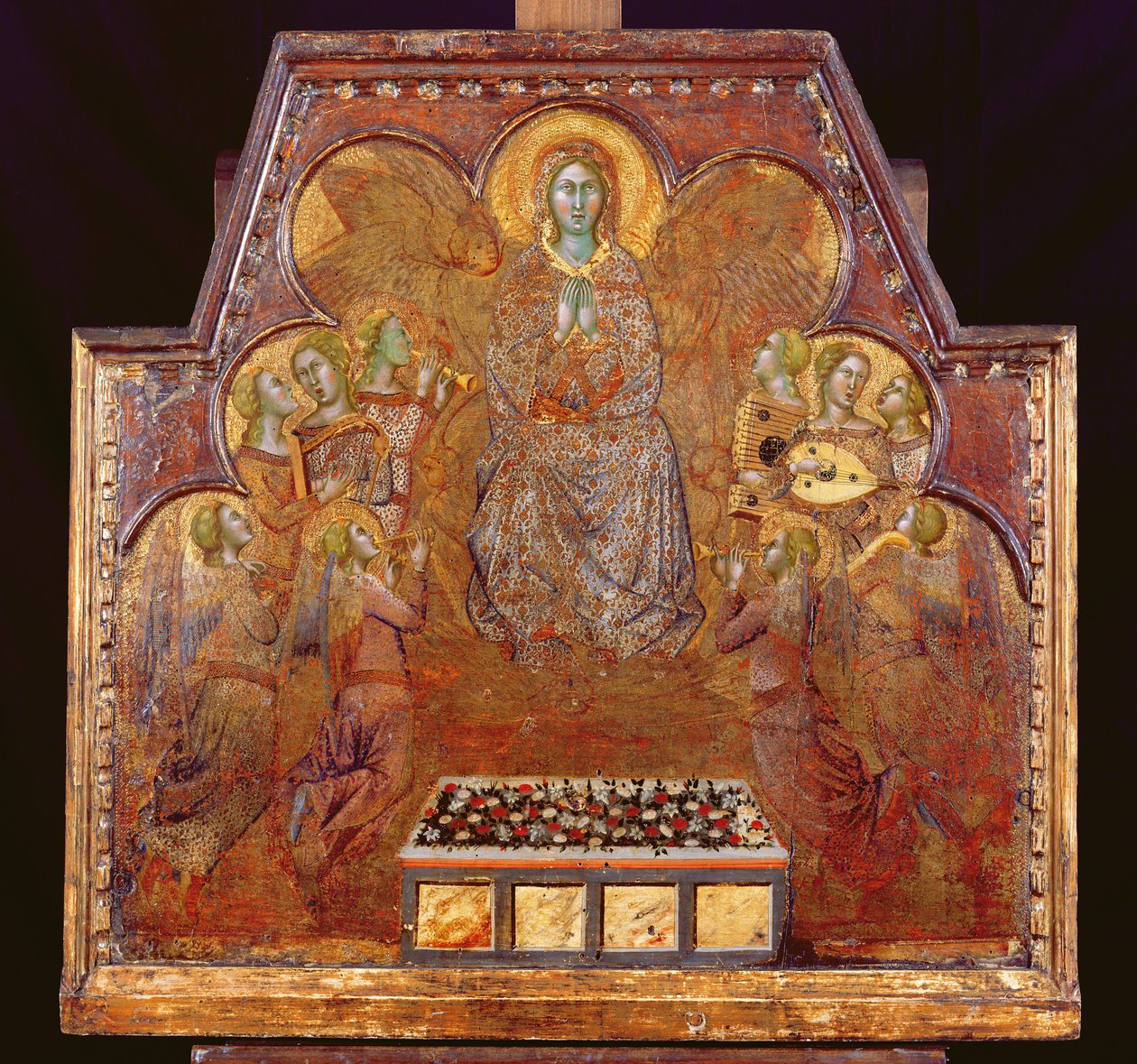 Virgin Surrounded by Angels by also Manfredi de Battilori Bartolo di Fredi