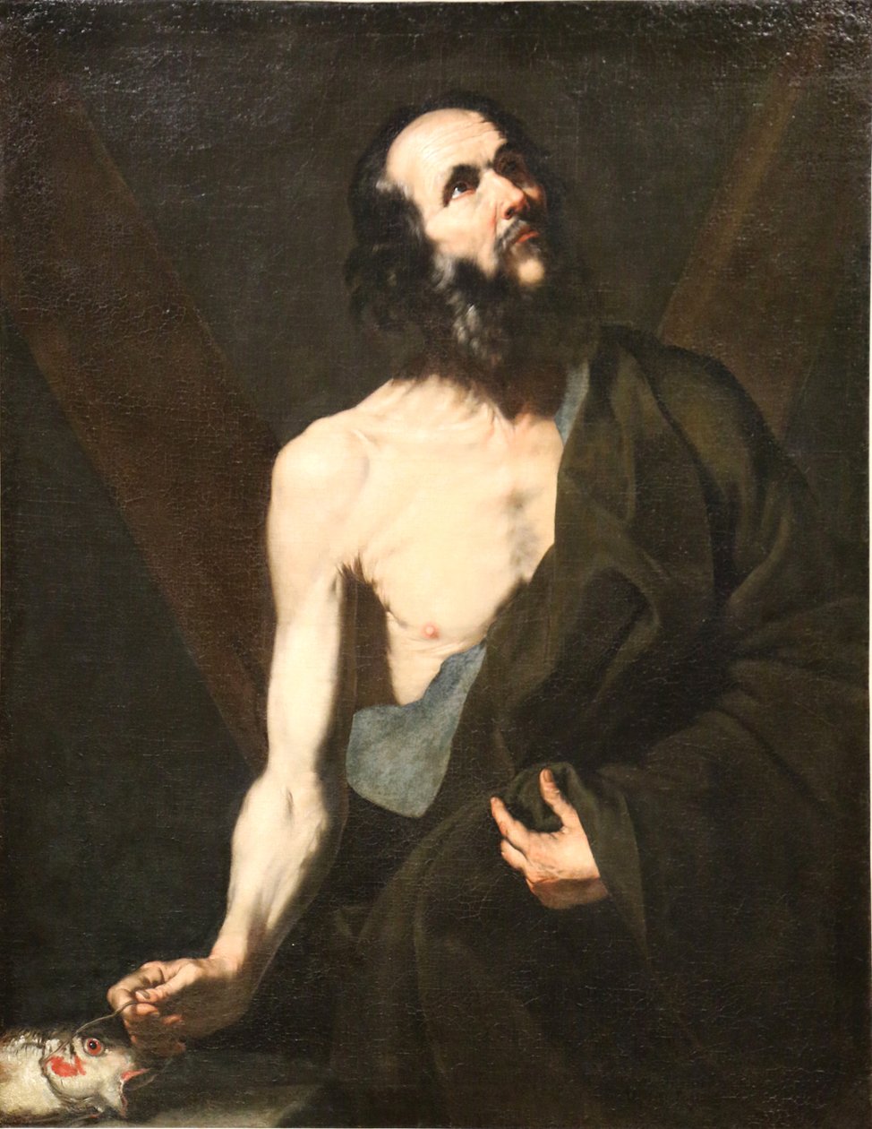 Saint Andrew by Jusepe de Ribera