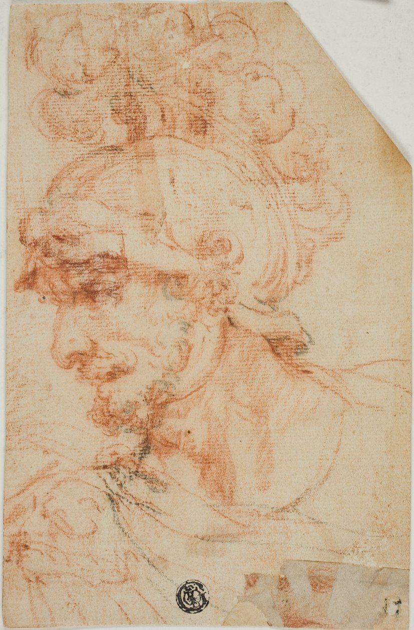 Bust of Helmeted Warrior in Profile by called Cavaliere d