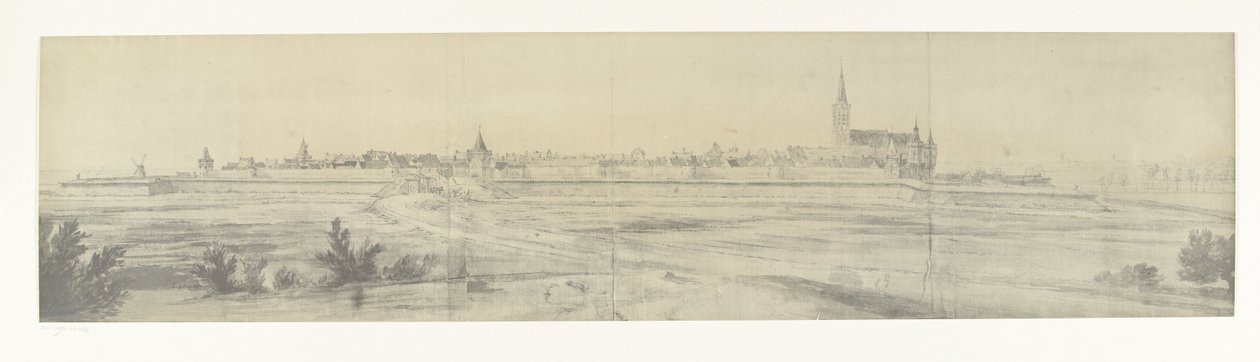 View of Elburg, 1672 by frères Moreau
