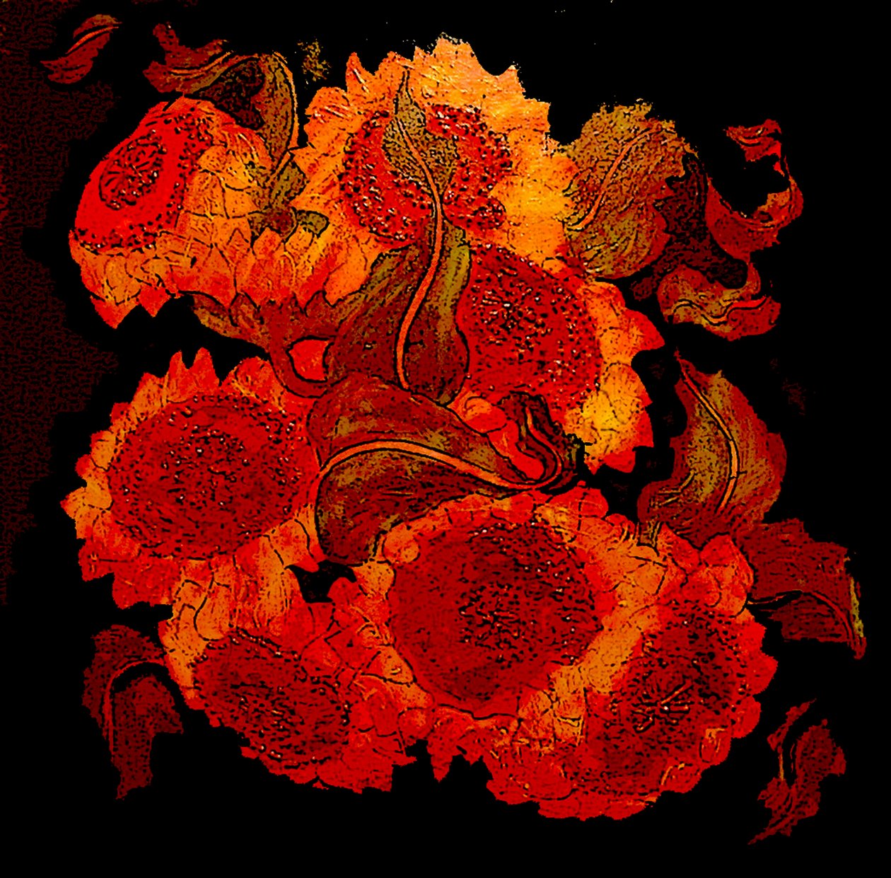 Sunflowers by linda arthurs
