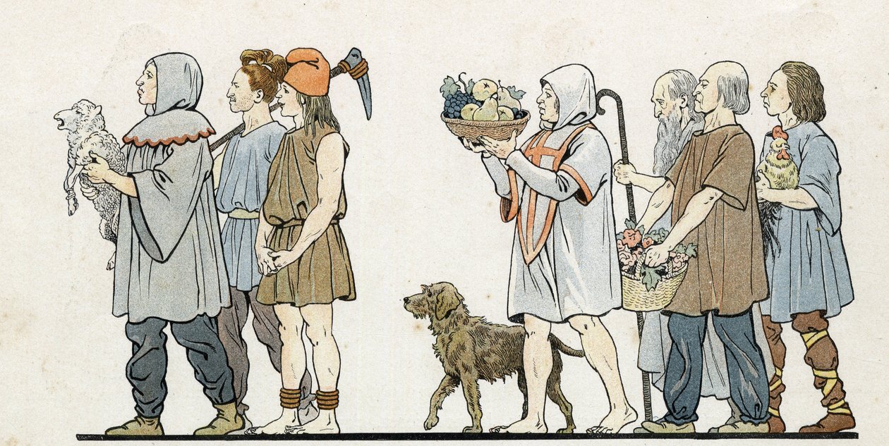 France, His Story Told by G. Montorgueil, Illustrated by Job by pseudonym for Onfray de Breville Jacques Job