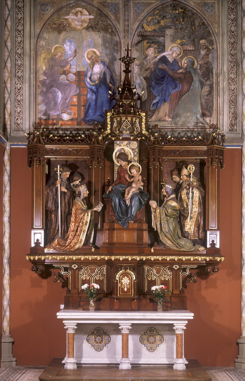 Side-Altar of Our Lady with Statues of Bohemian Patron Saints by Štpán Zálešák
