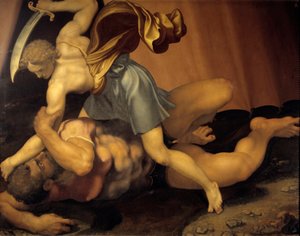 David and Goliath by Daniele da  Volterra