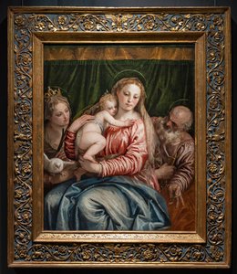 Madonna and Infant Jesus between St. Catherine of Alexandria and Peter by (1528 88) Veronese