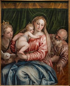 Madonna and Infant Jesus between St. Catherine of Alexandria and Peter (detail)