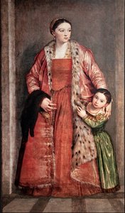 Portrait of Livia Porto Thiene and Her Daughter Deidamia