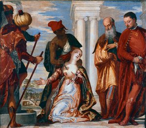 The martyrdom of Saint Justine