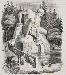 Colossus of Apennines in Park of Villa Demidoff, Vaglia, Tuscany, Italy by Giambologna
