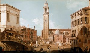 View of Campo dei Santi Apostoli in Venice