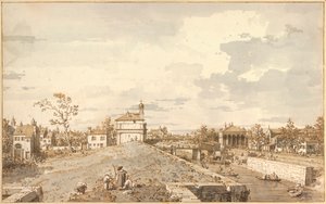 The Porta Portello with the Brenta Canal in Padua by Antonio Canal