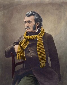 Gustave Dore by Felix Nadar - later colouring