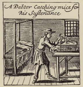A debtor catching mice for his sustenance by (after) English School