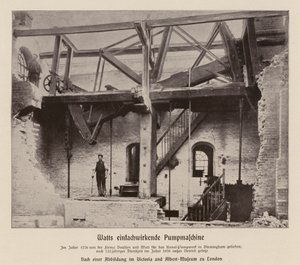 Boulton & Watt single-action pumping engine by (after) English photographer