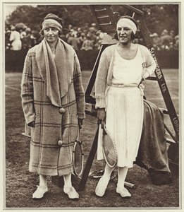 Kitty Godfree and Suzanne Lenglen by (after) English photographer