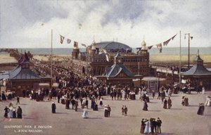 Southport Pier and Pavilion by (after) English photographer