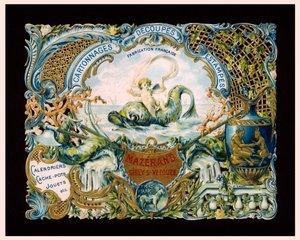 Advertising card for Mazerand printers, Cirey-sur-Vezouze, France by (after) French School