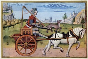 Mars on a tank - based on a 15th century illumination