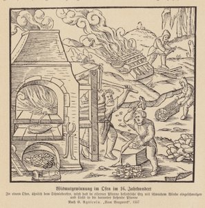 Extraction of Bismuth in a Furnace by (after) German School