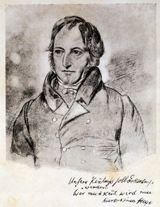 Portrait of Georg Wilhelm Friedrich Hegel (1770-1831), German Philosopher and Idealist. Engraving After a Drawing by G. Hensel