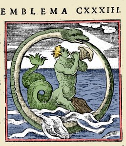 A Triton and an Ouroboros, illustration 