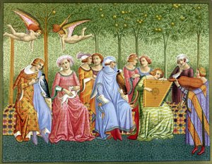 The dream of life - fresco by Orcagna by (after) Italian School