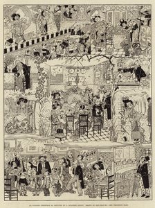 An English Christmas as depicted by a Japanese Artist by (after) Japanese School