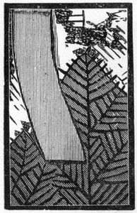 Japanese playing card with picture of a leaf by (after) Japanese School
