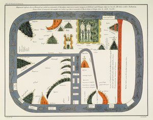 Map of the World, from a Manuscript of a Commentary on the Apocalypse, Written c.787 and Copied c.1109 in the Monastery of Silos, Burgos, Spain by (after) Spanish School