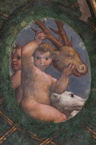 Putti, Dog and Deer (detail)