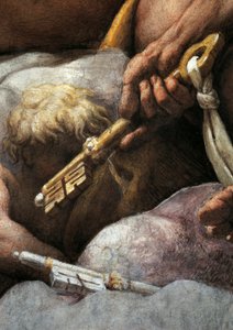 Vision of St John Evangelist on Patmos, Ascension of Christ among Apostles, or Christ in Glory (detail)