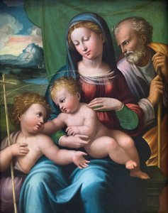 Holy family with a young Saint John the Baptist