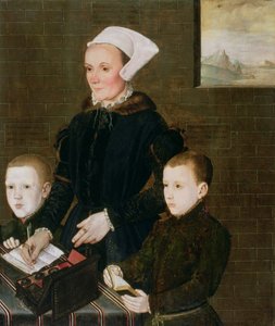 Alice Barnham and her Two Sons Martin and Steven