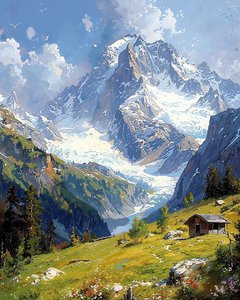 Landscape with Flowery Hills
