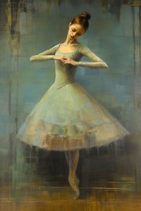 Oil Painting of a Ballerina