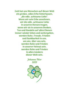 Noble, Mindful Love Unites and Brings Peace to This World by Johanna Thier