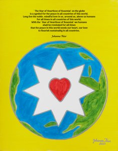 The Star of Heartlove of Rosental as Symbol for Peace in All Countries of the World by Johanna Thier