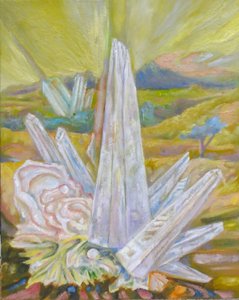 Landscape with a Crystal by 