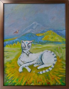 Landscape with a White Cat Picasso by 