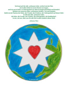 Der Stern der edlen, achtsamen Liebe für alle Menschen dieser Welt