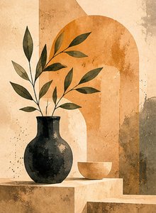 Natural Balance. Minimalist Elegance in Earth Tones