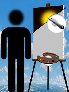 Painter and Model (I) by Alexander Eibach