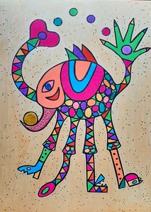 Giraffe Pig by Steffi_Seiler_Art