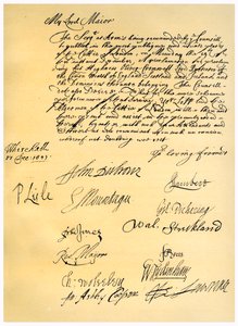 Letter to the Lord Mayor of London by 2nd Earl of Manchester Edward Montagu
