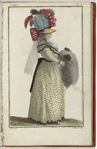 Cabinet des Modes ou les Modes Nouvelles, 15 March 1786, pl. I by A.B. Duhamel