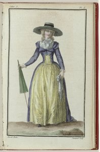 Cabinet des Modes ou les Modes Nouvelles, 1 March 1786, 8th booklet, pl. I